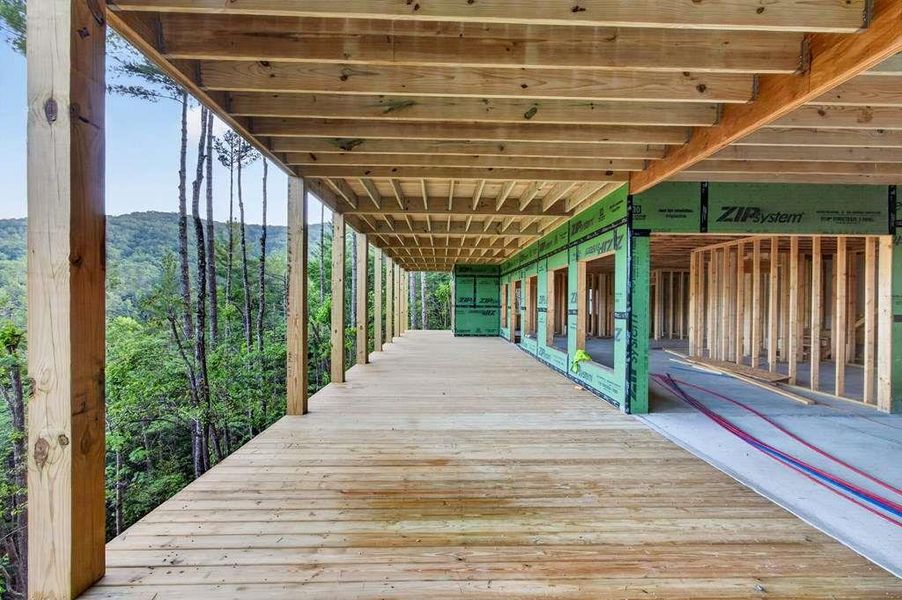 In-progress construction of a new home in , Cherry Log, GA (Image 32).