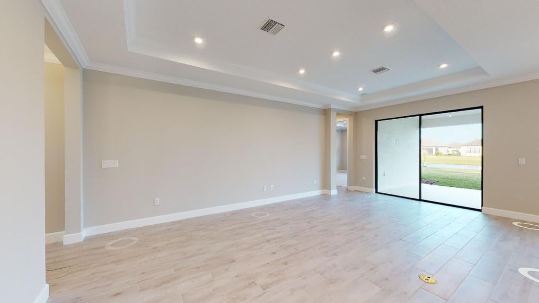 Representative unfurnished interior of a home built from the Azzurro by Taylor Morrison in Esplanade by the Islands, Naples (Image 19).