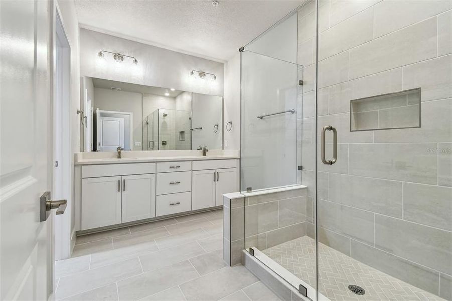 Furnished interior view inside a new home in Towns at Union, St. Petersburg (Image 18).