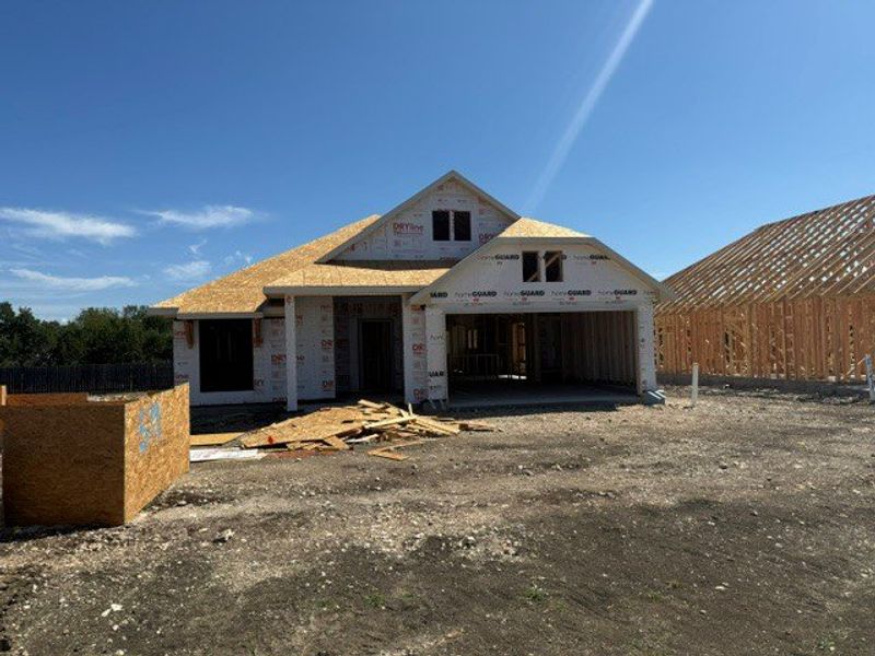 In-progress construction of a new home in Grande Estates, Bertram, TX (Image 27).