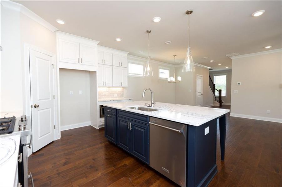 Furnished interior view inside a new home in Waterside Single Family, Peachtree Corners (Image 9).