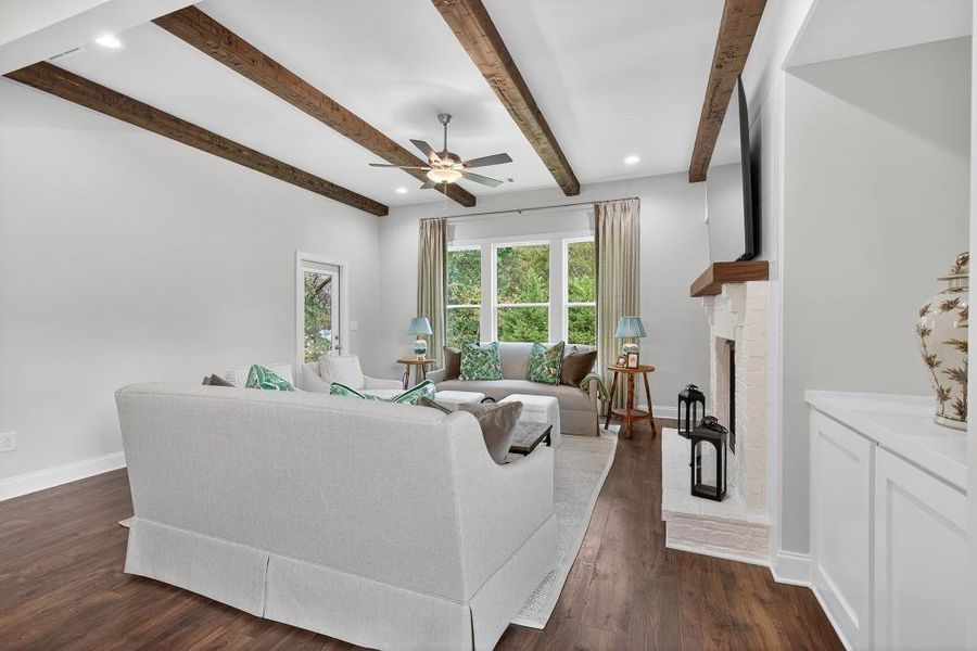 Furnished interior view inside a new home in Hemingway, Flowery Branch (Image 26).
