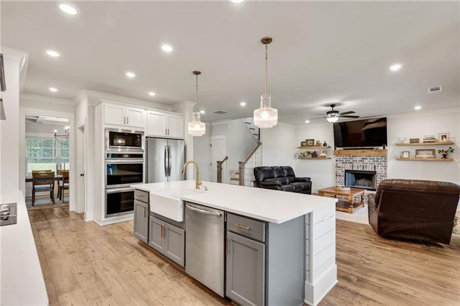 Furnished interior view inside a new home in Alcovy Station, Covington (Image 20).