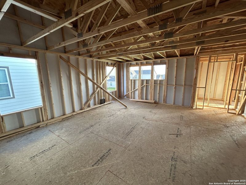 In-progress construction of a new home in Enclave at Hennersby Hollow 50's, San Antonio, TX (Image 22).