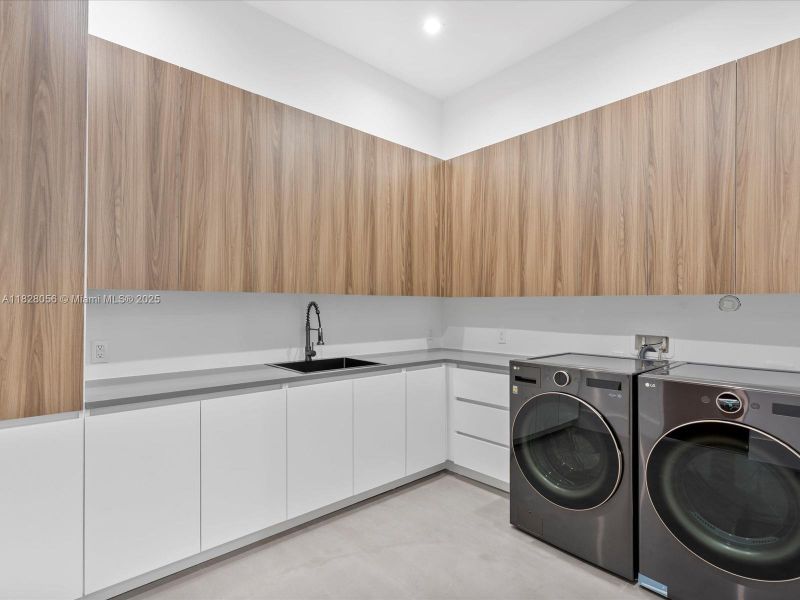 Furnished interior view inside a new home in , Miami (Image 10).