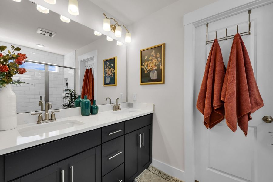 Furnished interior view inside a new home in Jasmine Point at Lakes of Cane Bay, Summerville (Image 16).