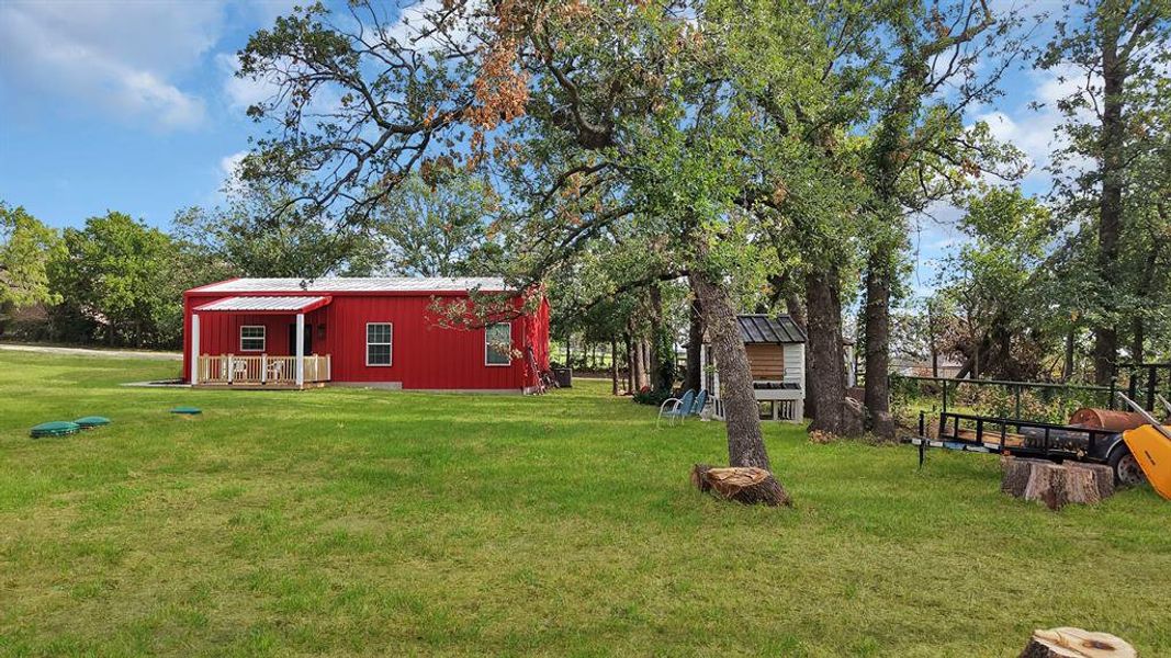 Exterior details and patio area of a home in , Springtown (Image 23).