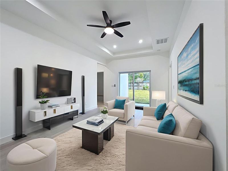 Furnished interior view inside a new home in , Orlando (Image 17).