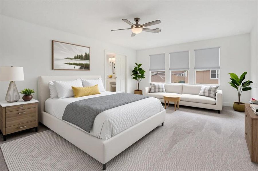 Furnished interior view inside a new home in , Wesley Chapel (Image 42).