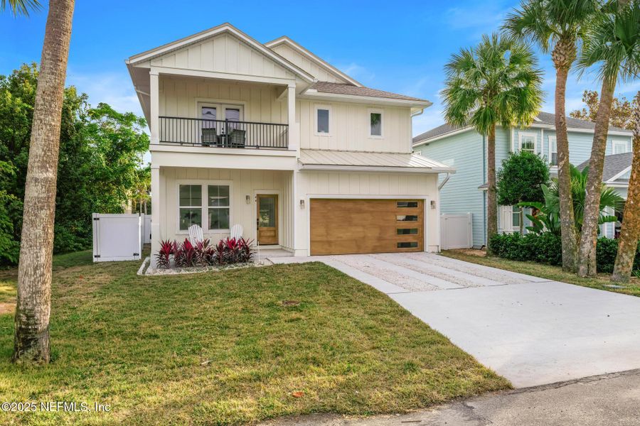 Front exterior of a new home in , Jacksonville Beach, FL, highlighting curb appeal (Image 25). Front exterior of a new home in , Jacksonville Beach, FL, highlighting curb appeal (Image 25).