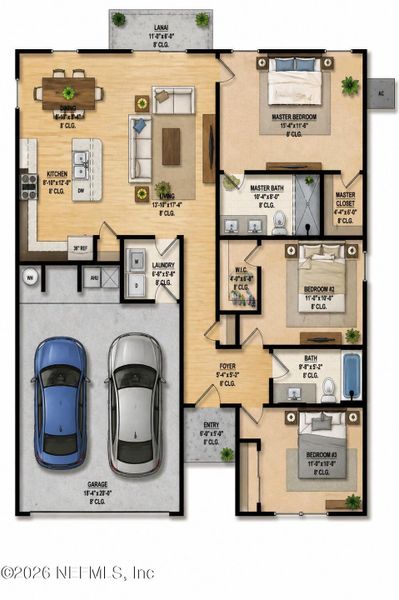 2D floor plan layout of this home in , Jacksonville, FL (Image 3). 2D floor plan layout of this home in , Jacksonville, FL (Image 3).
