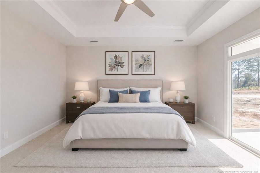 Virtually Stage Master Bedroom View