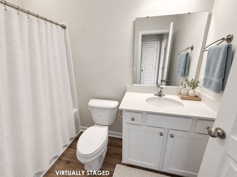 Furnished interior view inside a new home in The Village at Sassafras, Allenhurst (Image 19). Furnished interior view inside a new home in The Village at Sassafras, Allenhurst (Image 19).