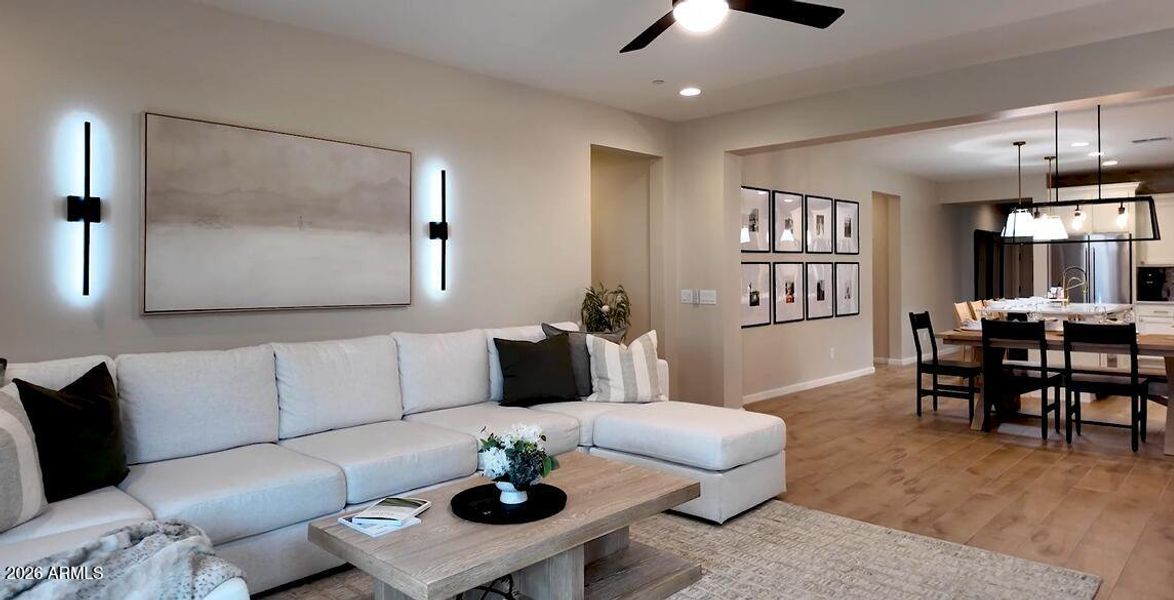 Great Room into Dining Room