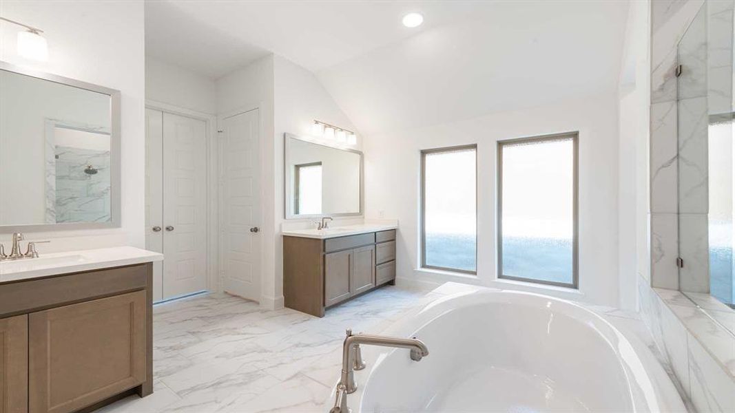 Furnished interior view inside a new home in The Heights At Uptown Celina 50', Celina (Image 8).