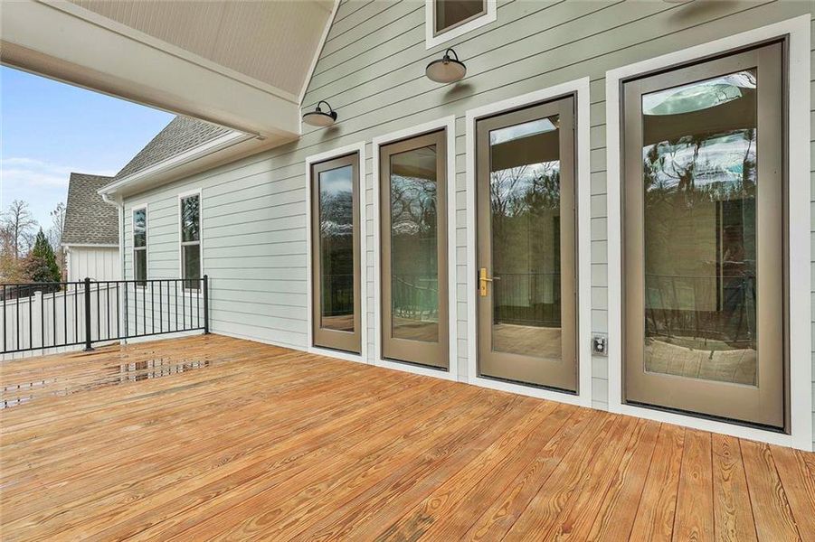Exterior details and patio area of a home in Gardens at Arbor Springs, Newnan (Image 28).
