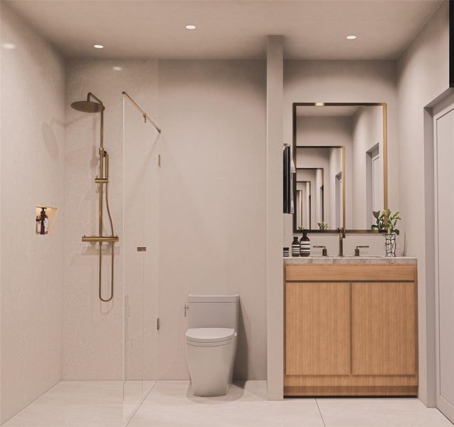 Furnished interior view inside a new home in , Houston (Image 8).