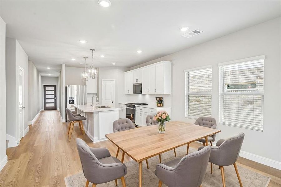 Furnished interior view inside a new home in Tesoro at Chisholm Trail Ranch, Crowley (Image 10).
