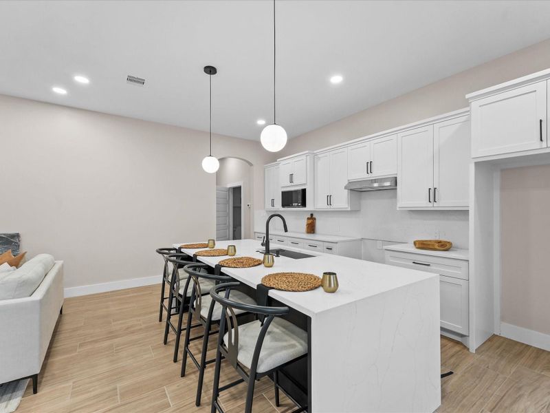 Furnished interior view inside a new home in , Houston (Image 11). Furnished interior view inside a new home in , Houston (Image 11).