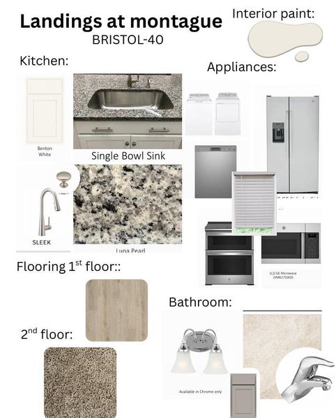 Sample of building materials used in homes in The Landings at Montague, Goose Creek (Image 17).
