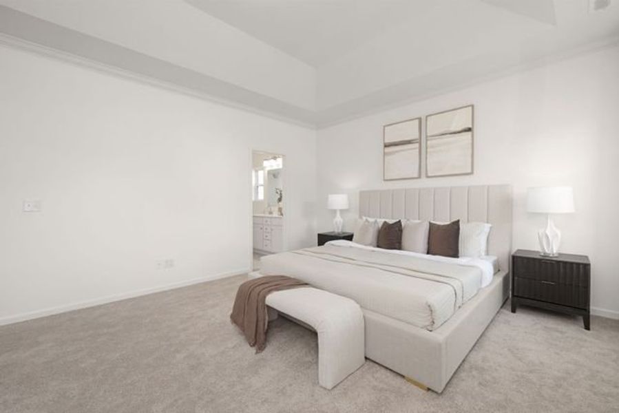 Representative furnished interior of a home built from the Dobson by True Homes in Westbrook Falls, Colfax (Image 12).