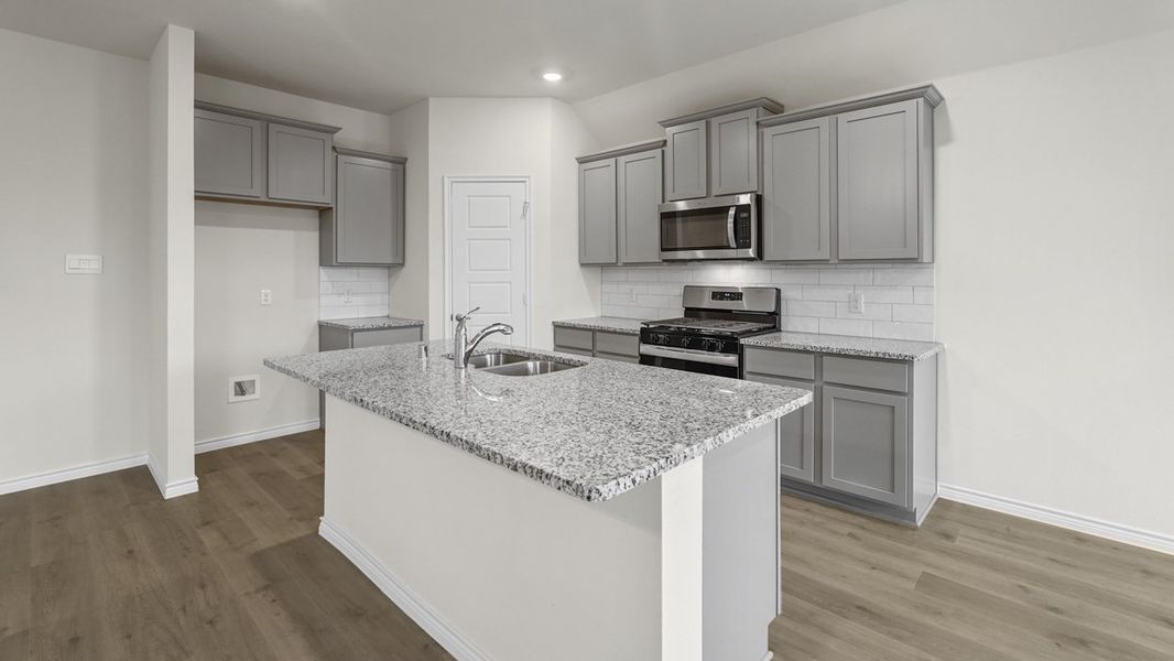 Furnished interior view inside a new home in Woodcreek, Fate (Image 3).