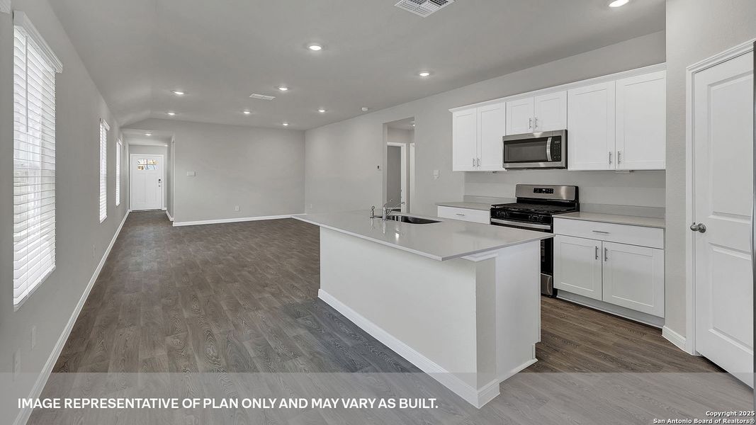 Furnished interior view inside a new home in Whisper South, San Marcos (Image 7).