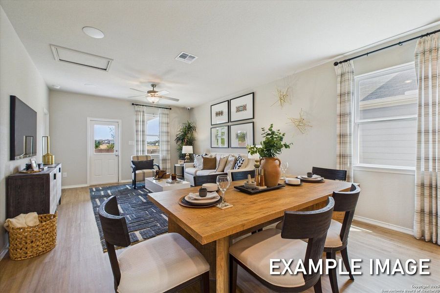 Furnished interior view inside a new home in Agave, San Antonio (Image 12).
