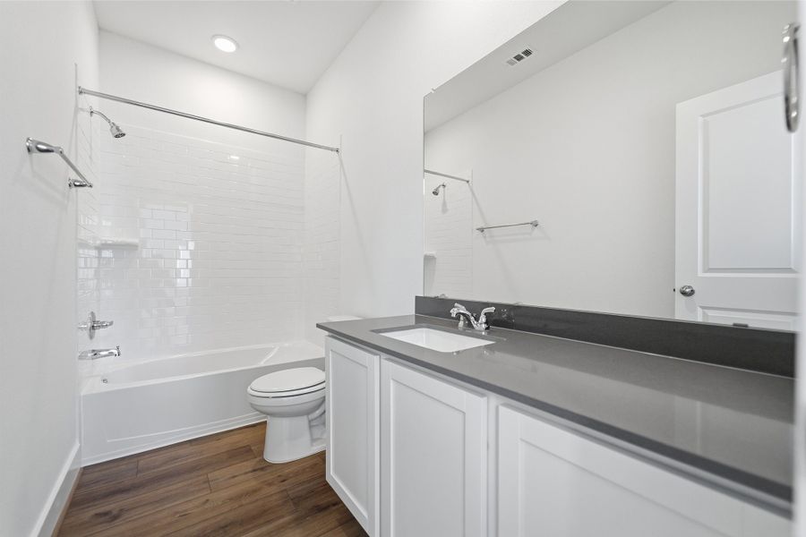 Representative furnished interior of a home built from the Alder by CastleRock Communities in Notting Hill, Converse (Image 5).