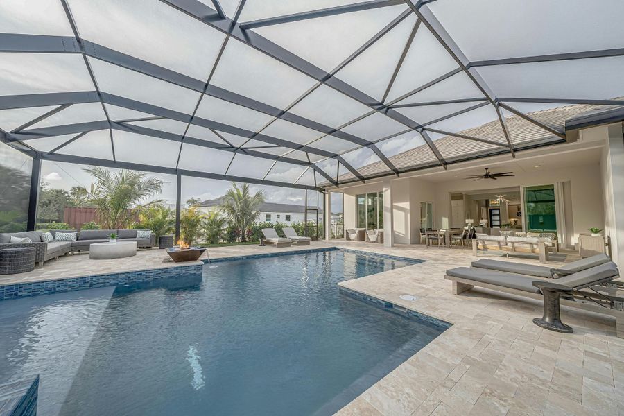 2D floor plan layout for the Sand Dollar Grande by GHO Homes in The Strand, Indian River Shores, FL (Image 33).