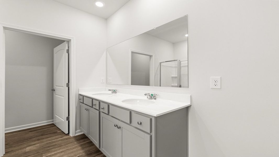 Representative furnished interior of a home built from the Booth by D.R. Horton in Liberty Crossing, Braselton (Image 12).