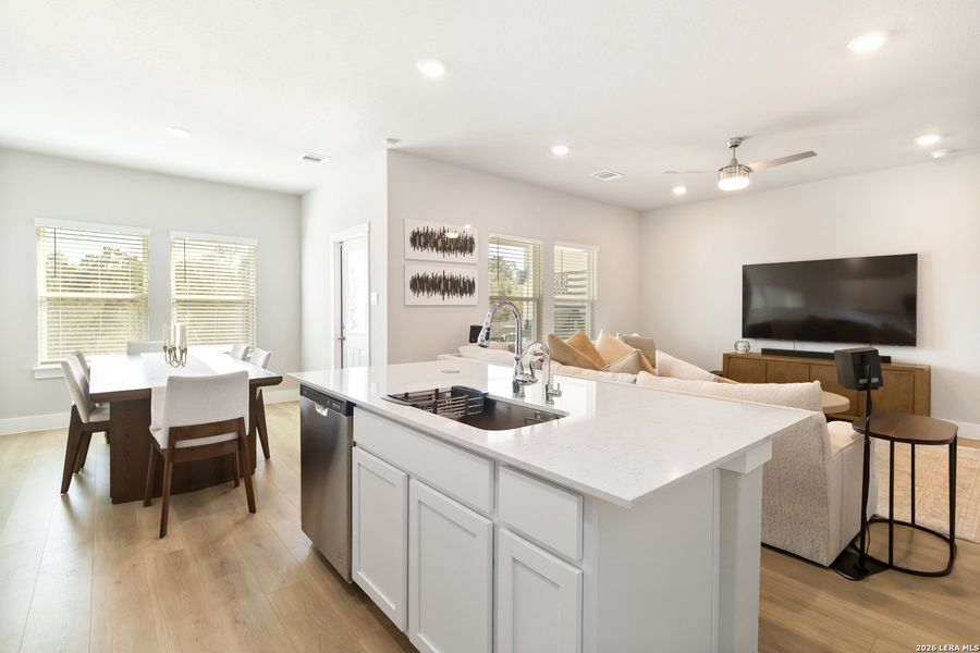 Furnished interior view inside a new home in Brookstone Creek, San Antonio (Image 18). Furnished interior view inside a new home in Brookstone Creek, San Antonio (Image 18).