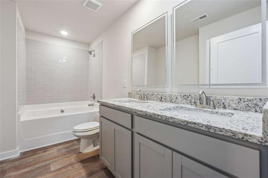 Furnished interior view inside a new home in The Enclave at Stonewall Station, Union City (Image 5).