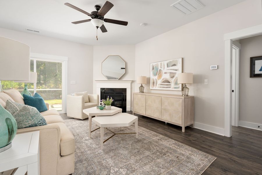 Representative furnished interior of a home built from the Beaufort by Stevens Fine Homes in Murray Woods, Wilmington (Image 7).