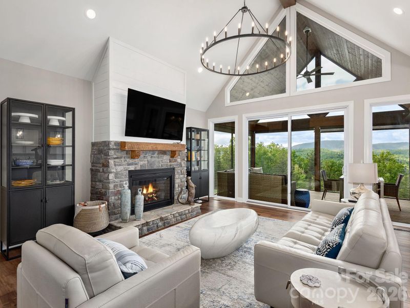 Furnished interior view inside a new home in , Hendersonville (Image 6).