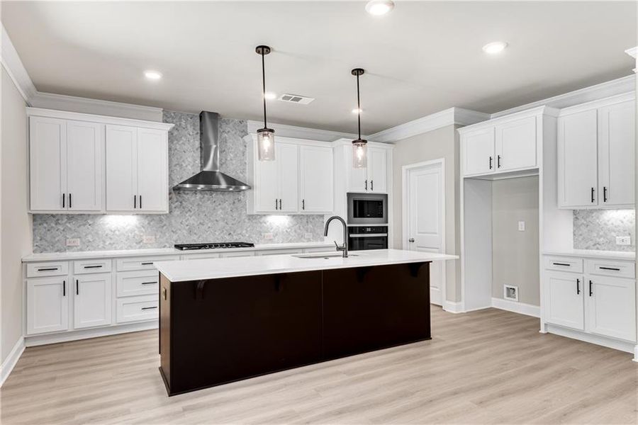 Furnished interior view inside a new home in Hidden Fields, Hoschton (Image 7).