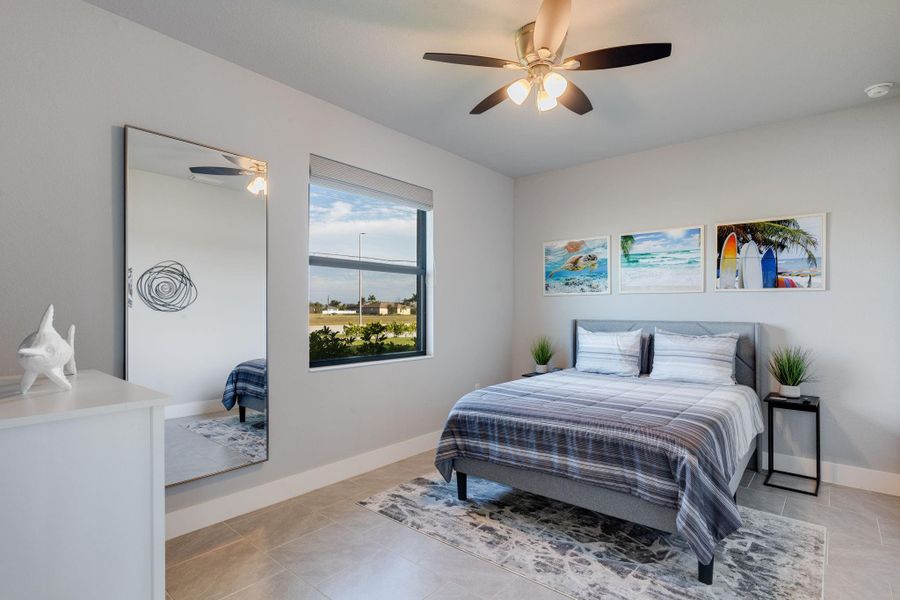 Furnished interior view inside a new home in , Cape Coral (Image 11). Furnished interior view inside a new home in , Cape Coral (Image 11).