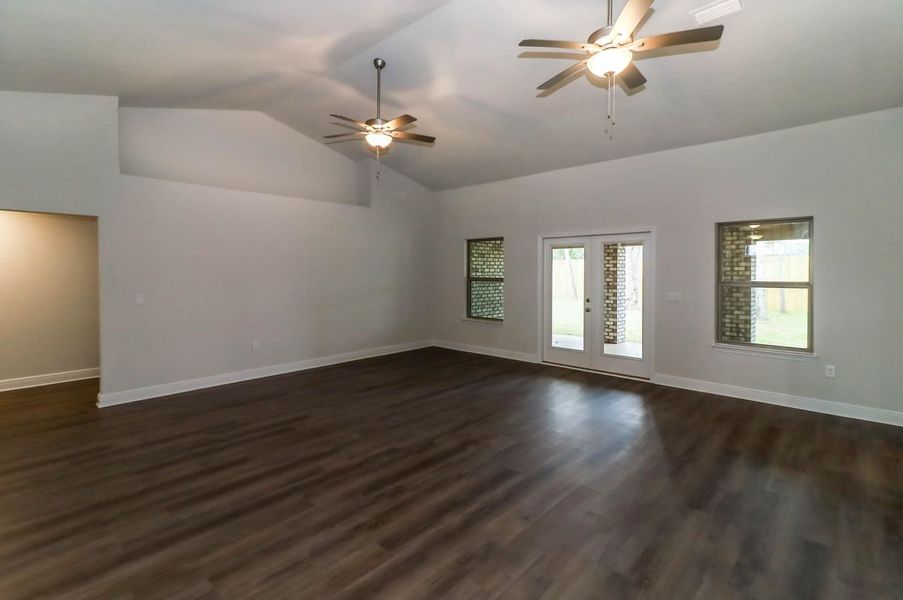 Representative unfurnished interior of a home built from the Plan 3044 by Adams Homes in Cedar Creek at Deerpoint Lake, Panama City (Image 14).