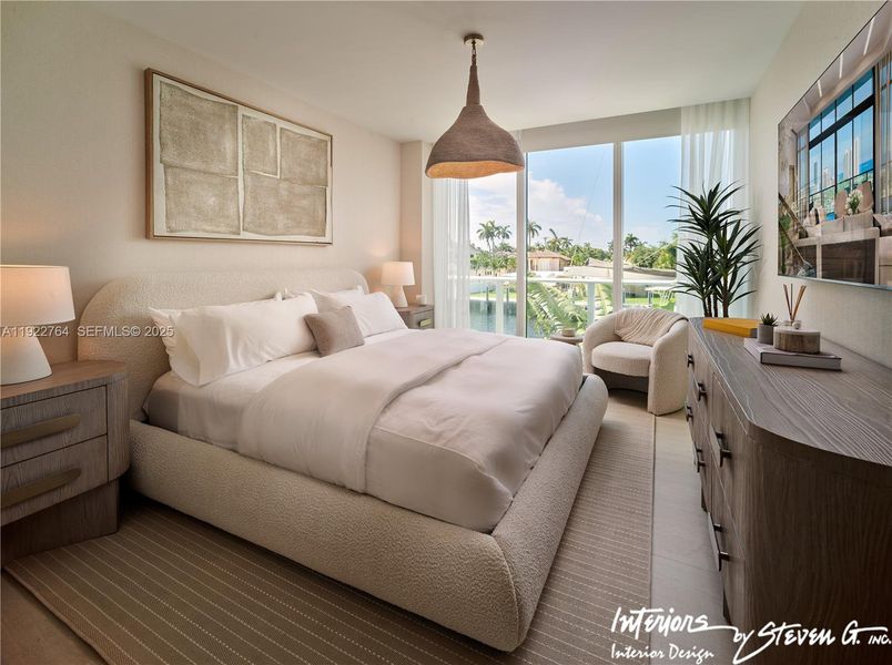 Furnished interior view inside a new home in , Fort Lauderdale (Image 9).