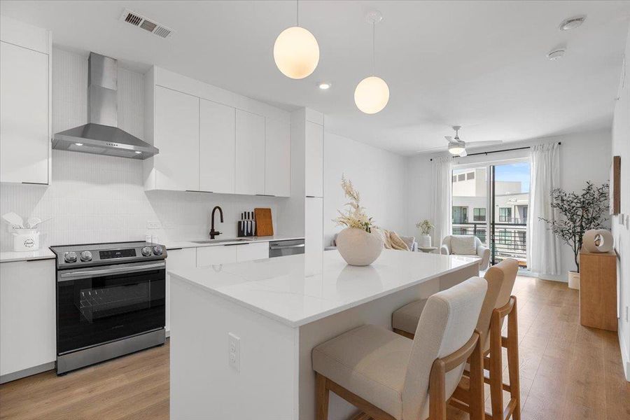 Furnished interior view inside a new home in , Austin (Image 10).