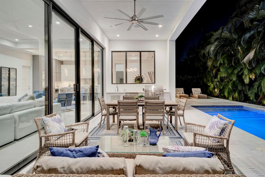 Furnished interior view inside a new home in , Boca Raton (Image 30).