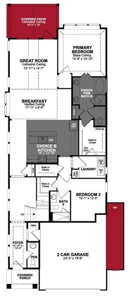 2D floor plan layout of this home in Ellwood, Iowa Colony, TX (Image 5).