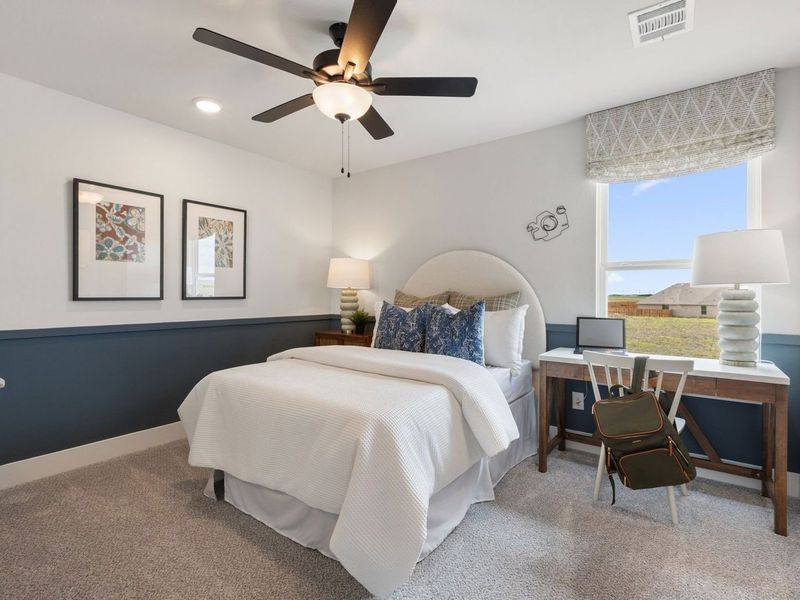 Furnished interior view inside a new home in Mercer Meadows, Royse City (Image 16). Furnished interior view inside a new home in Mercer Meadows, Royse City (Image 16).