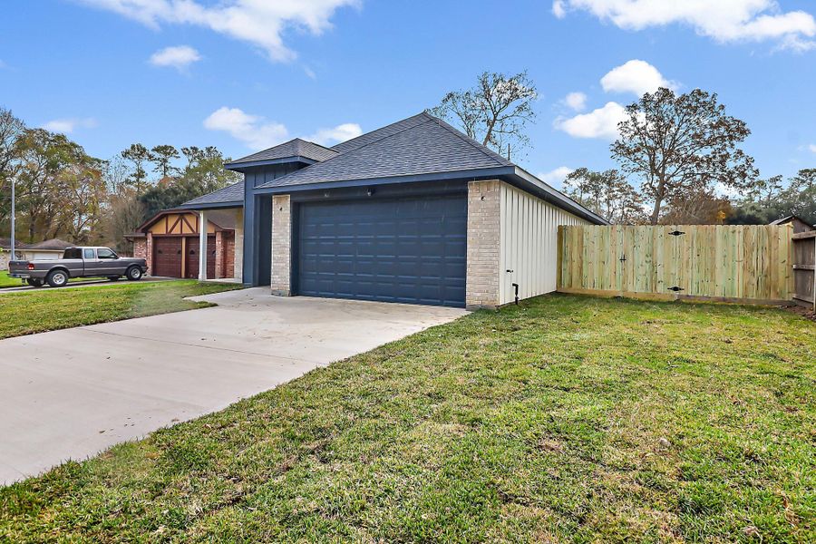 Front exterior of a new home in , Crosby, TX, highlighting curb appeal (Image 24).
