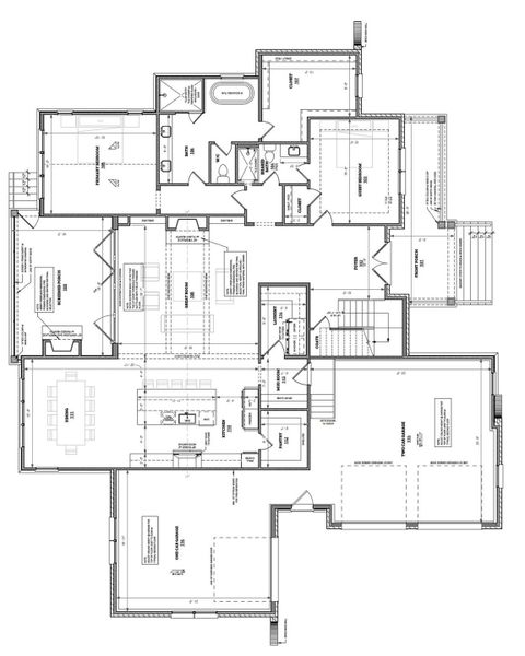2D floor plan layout of this home in Bella Ridge, Fort Mill, SC (Image 3).