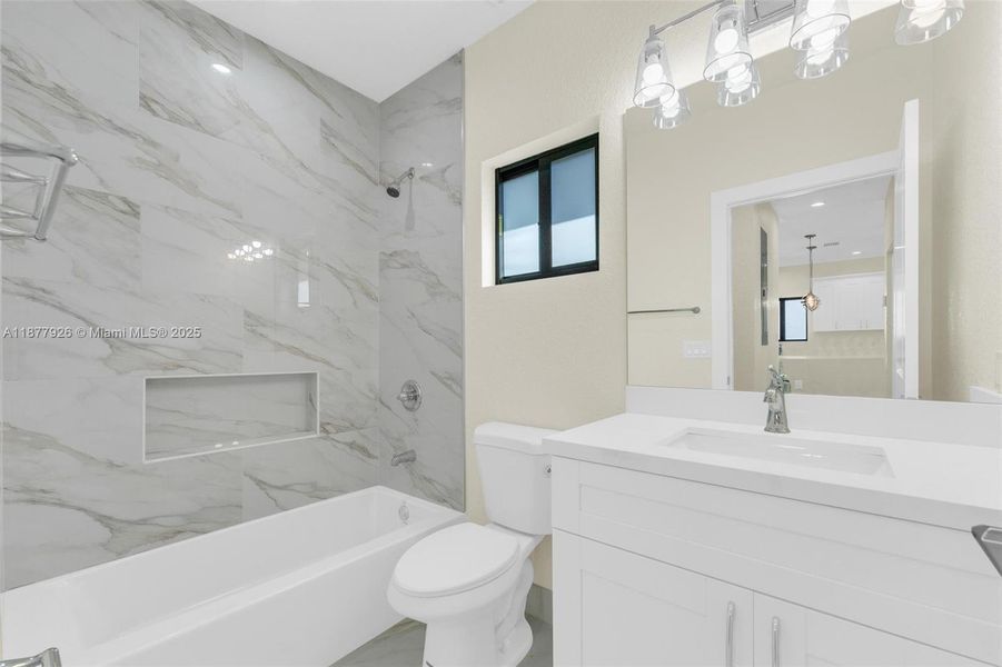 Furnished interior view inside a new home in , Miami (Image 7).