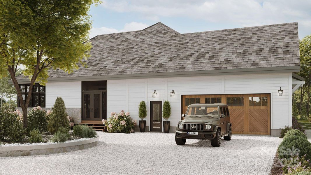 Front exterior of a new home in , Connelly Springs, NC, highlighting curb appeal (Image 1).