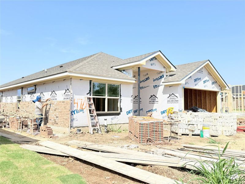 In-progress construction of a new home in , Belton, TX (Image 21).