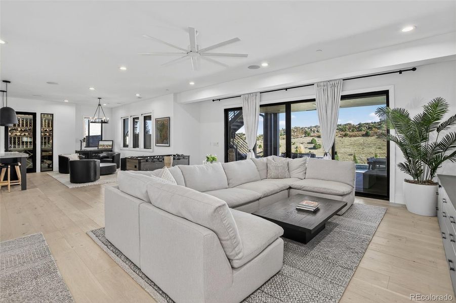 Lower Level recreation room with space for the family to spread out Lower Level recreation room with space for the family to spread out