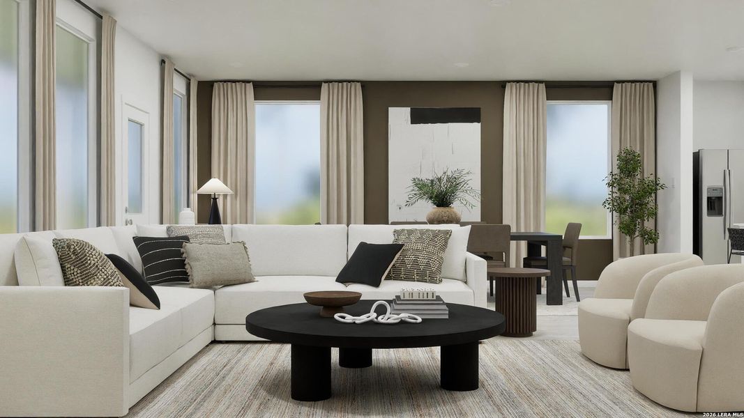 Furnished interior view inside a new home in Voss Farms, New Braunfels (Image 22).